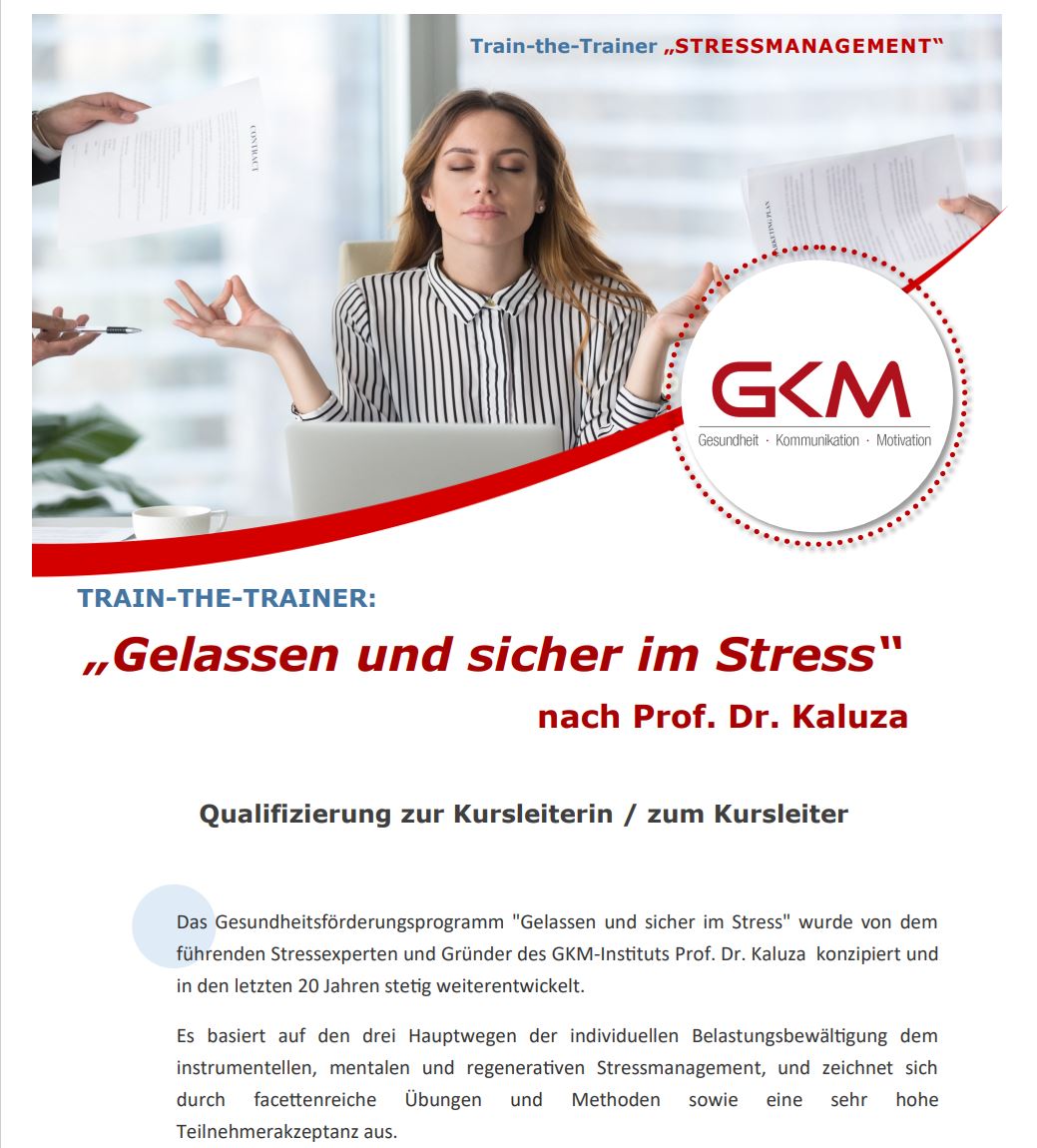 Seminarbeschreibung Train-The-Trainer Stressmanagement